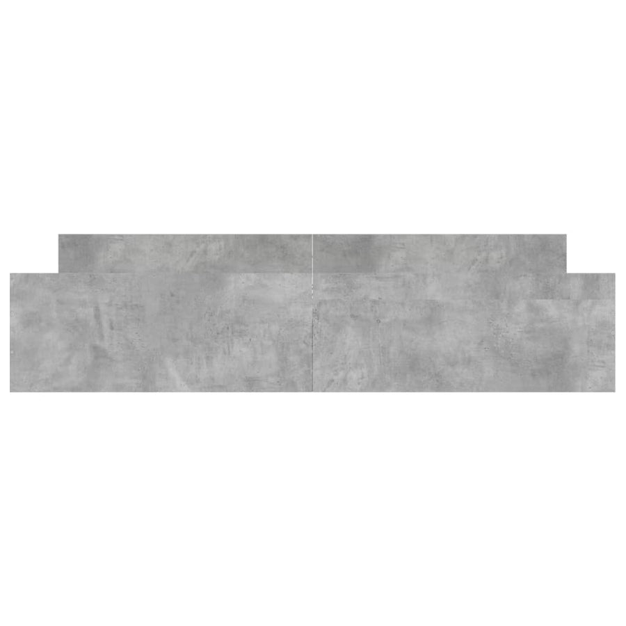 Bedframe Met Hoofd- En Voeteneinde 200 x 200 cm Betongrijs