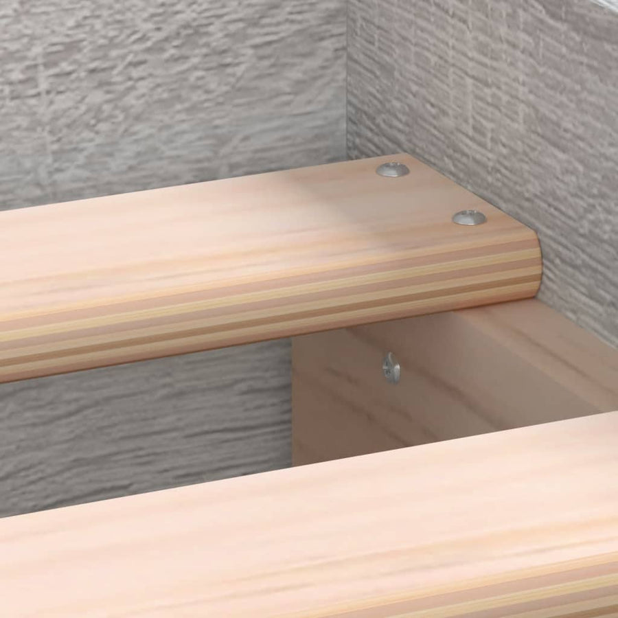 Bedframe Met Hoofd- En Voeteneinde 200 x 200 cm Grijs sonoma