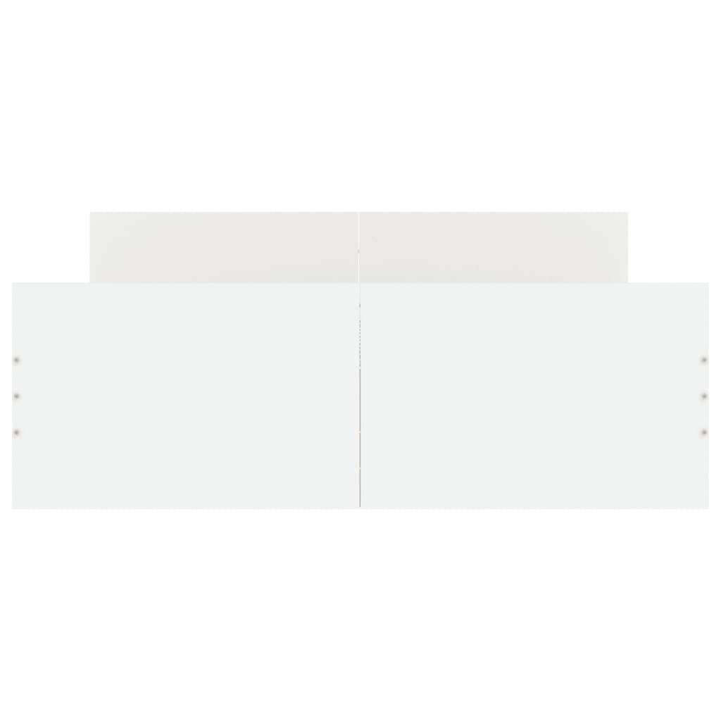 Bedframe Met Hoofd- En Voeteneinde 120 x 200 cm Wit
