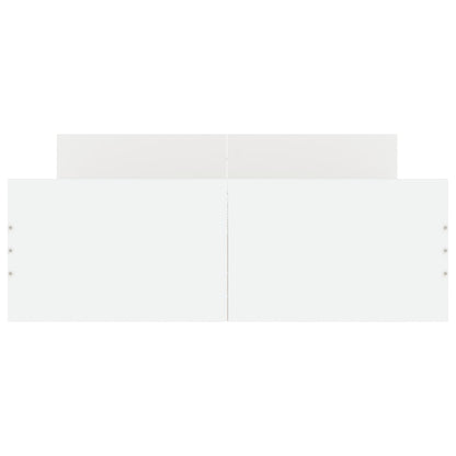 Bedframe Met Hoofd- En Voeteneinde 120 x 200 cm Wit