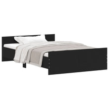 Bedframe Met Hoofd- En Voeteneinde 120 x 200 cm Zwart