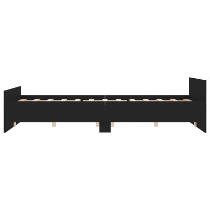 Bedframe Met Hoofd- En Voeteneinde 120 x 200 cm Zwart