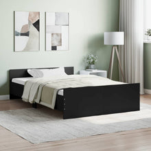 Bedframe Met Hoofd- En Voeteneinde 120 x 200 cm Zwart