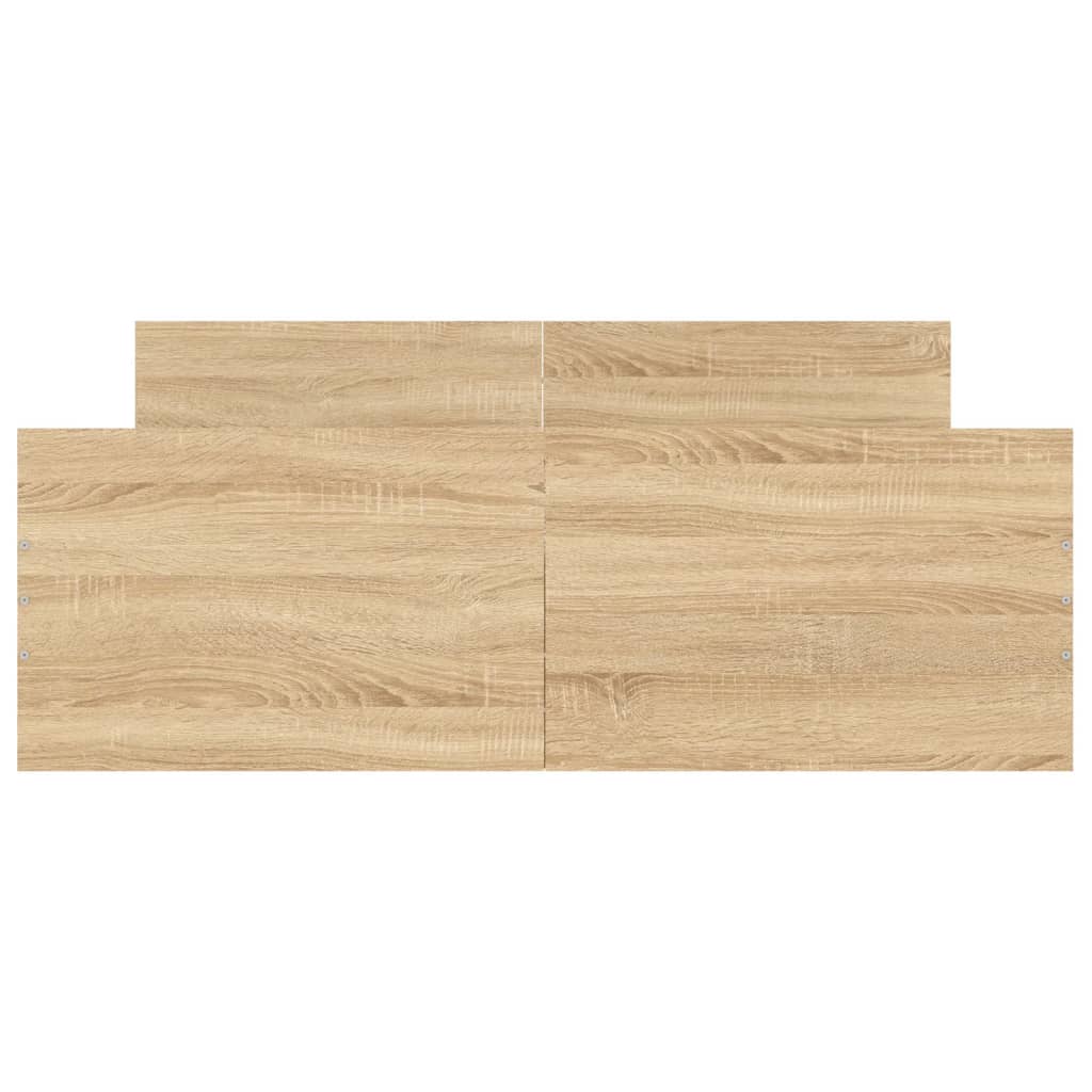Bedframe Met Hoofd- En Voeteneinde Kleur 120 x 200 cm Sonoma eiken