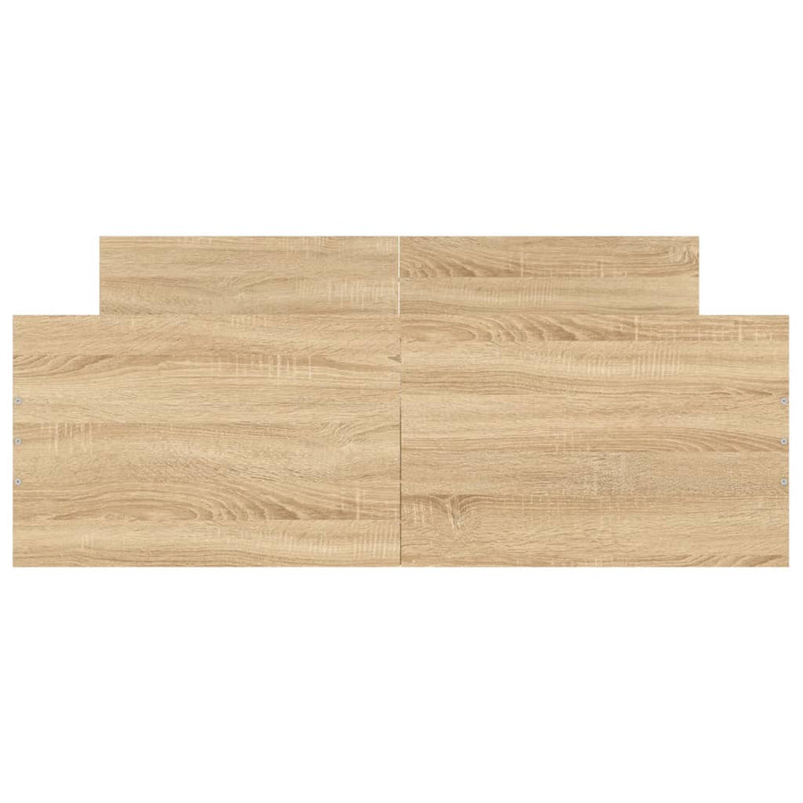 Bedframe Met Hoofd- En Voeteneinde Kleur 120 x 200 cm Sonoma eiken