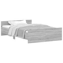Bedframe Met Hoofd- En Voeteneinde 120 x 200 cm Grijs sonoma