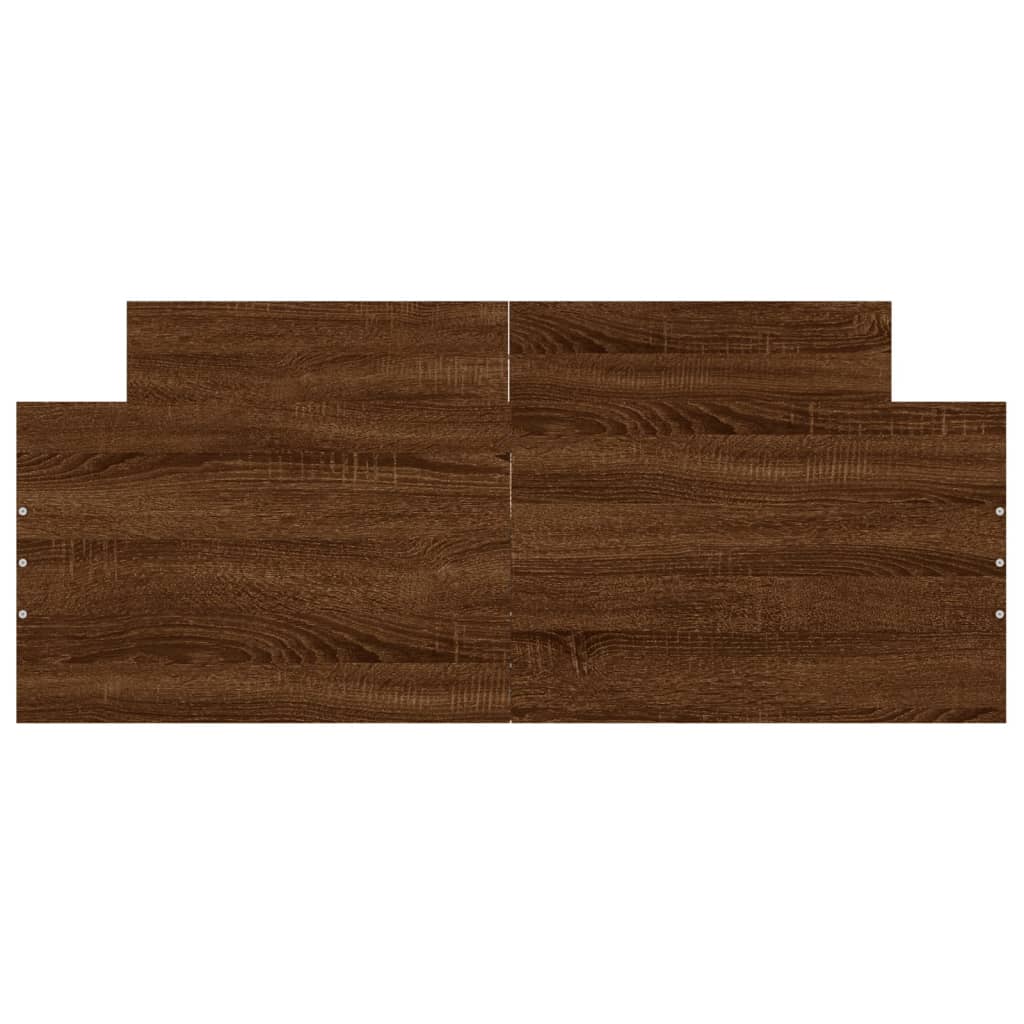 Bedframe Hoofd- En Voeteneinde Ig 120 x 200 cm bruin eikenkleur
