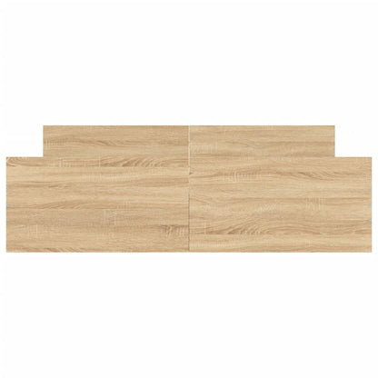 Bedframe Met Hoofd- En Voeteneinde Kleur 140 x 200 cm Sonoma eiken