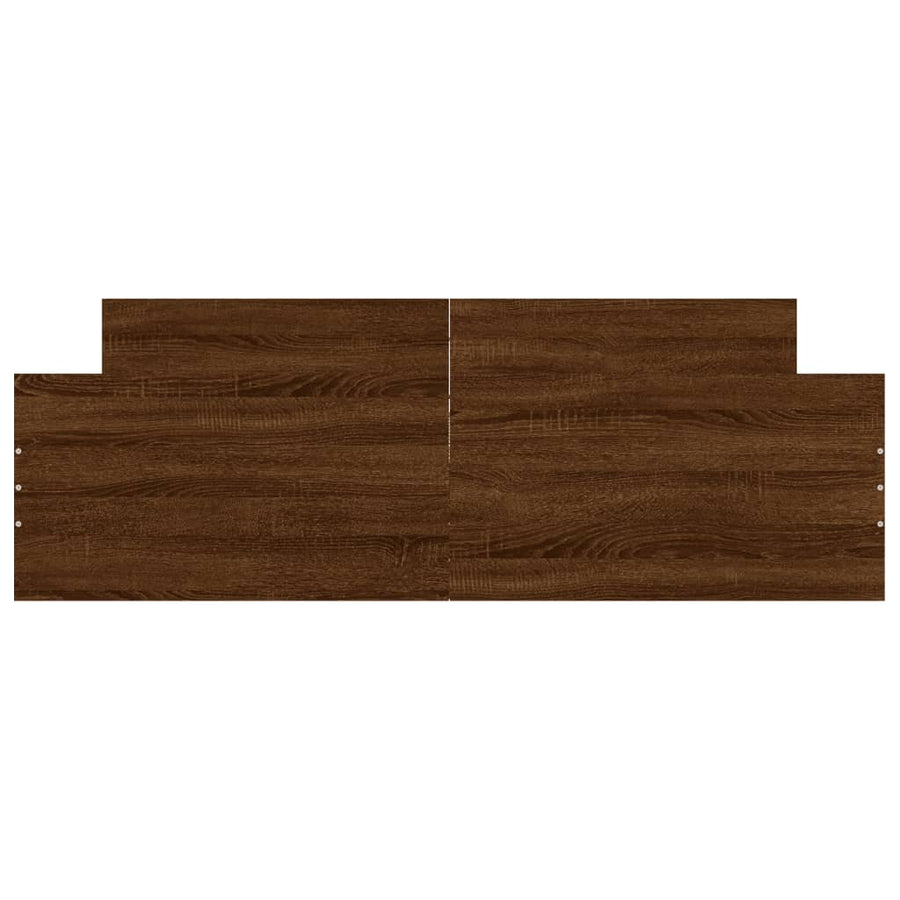 Bedframe Met Hoofd- En Voeteneinde Bruineikenkleurig 140 x 200 cm bruin eikenkleur