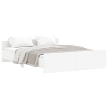 Bedframe Met Hoofd- En Voeteneinde 150 x 200 cm Wit