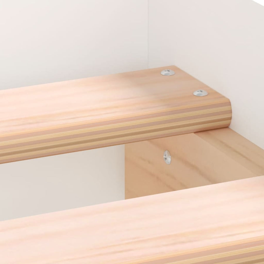 Bedframe Met Hoofd- En Voeteneinde 150 x 200 cm Wit