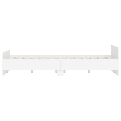 Bedframe Met Hoofd- En Voeteneinde 160 x 200 cm Wit