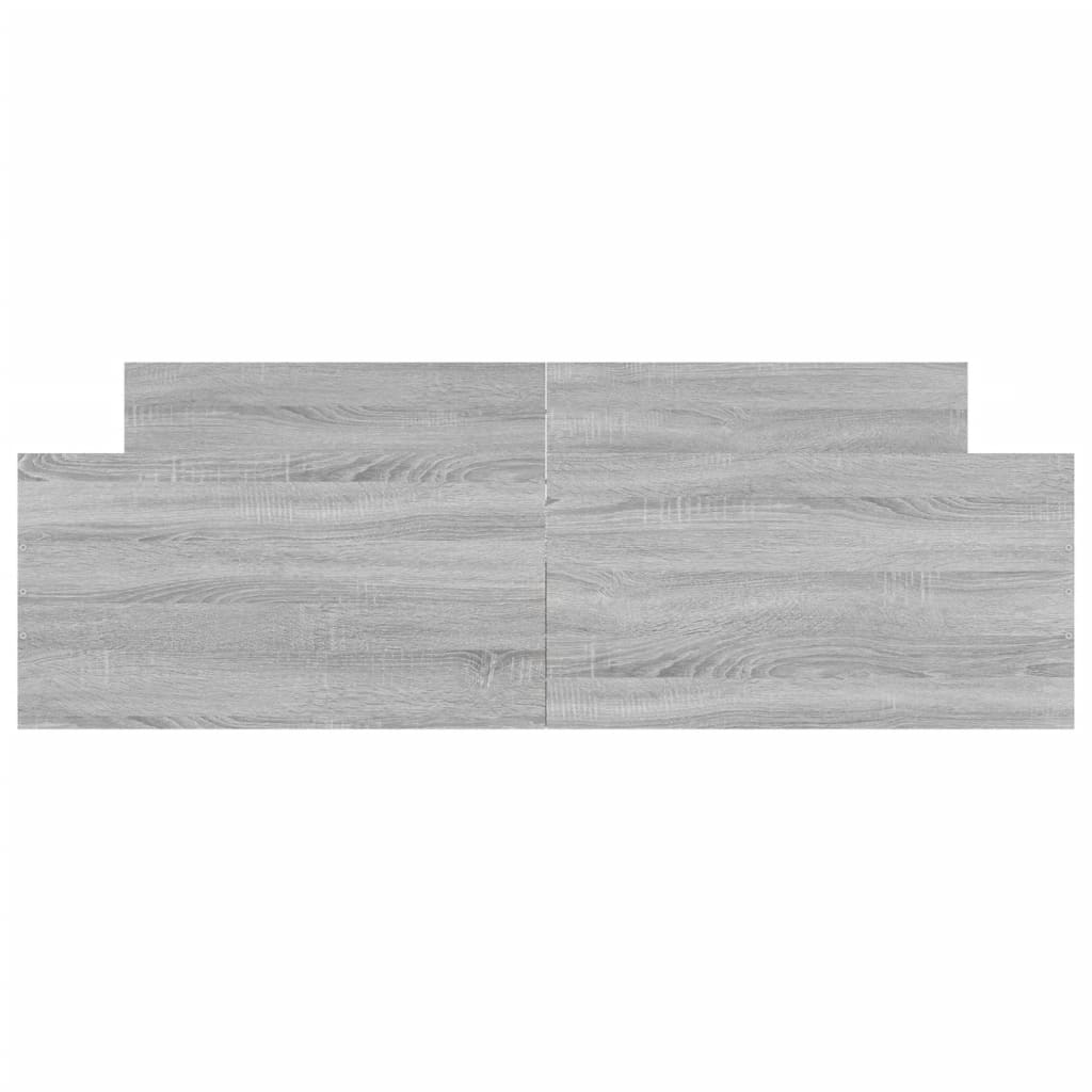 Bedframe Met Hoofd- En Voeteneinde 160 x 200 cm Grijs sonoma