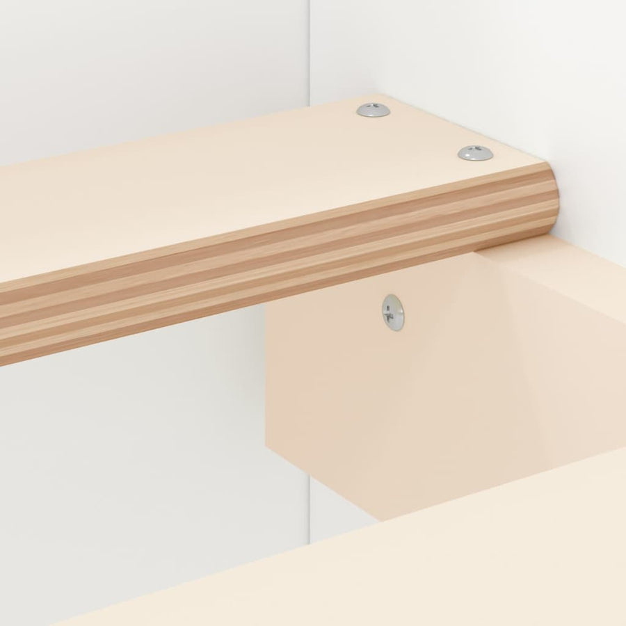 Bedframe Met Hoofd- En Voeteneinde 180 x 200 cm Wit