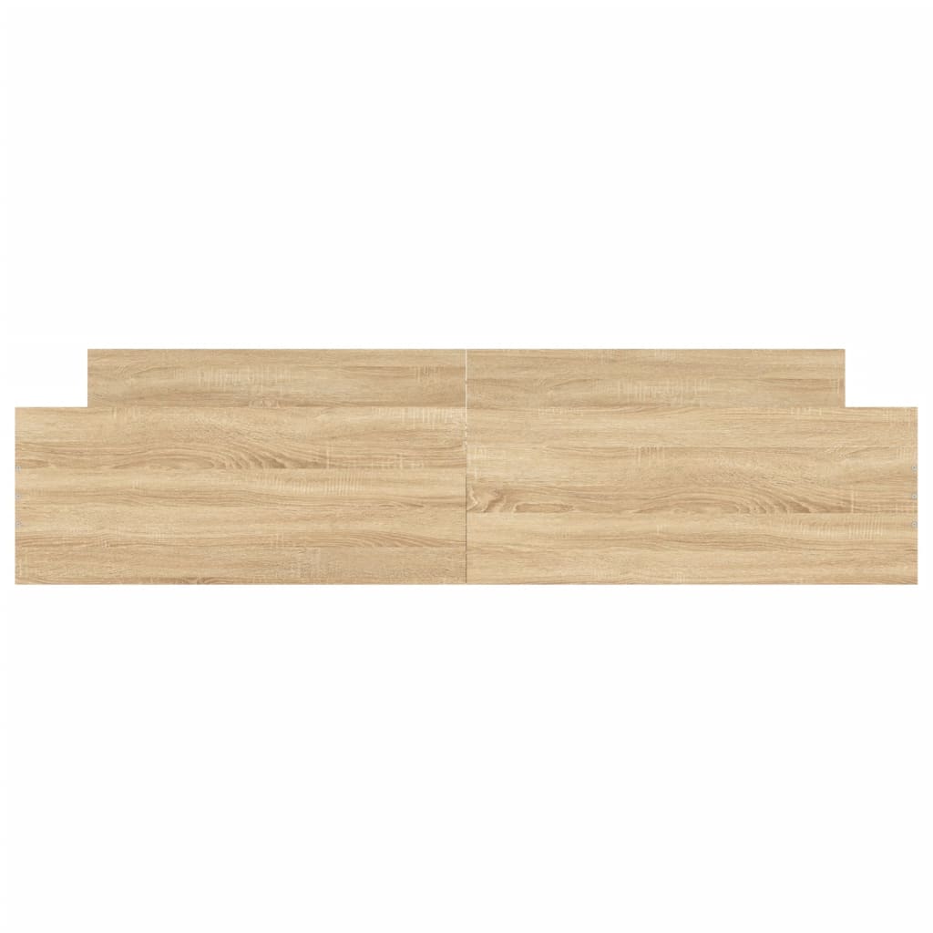 Bedframe Met Hoofd- En Voeteneinde Kleur 180 x 200 cm Sonoma eiken