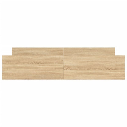 Bedframe Met Hoofd- En Voeteneinde Kleur 180 x 200 cm Sonoma eiken