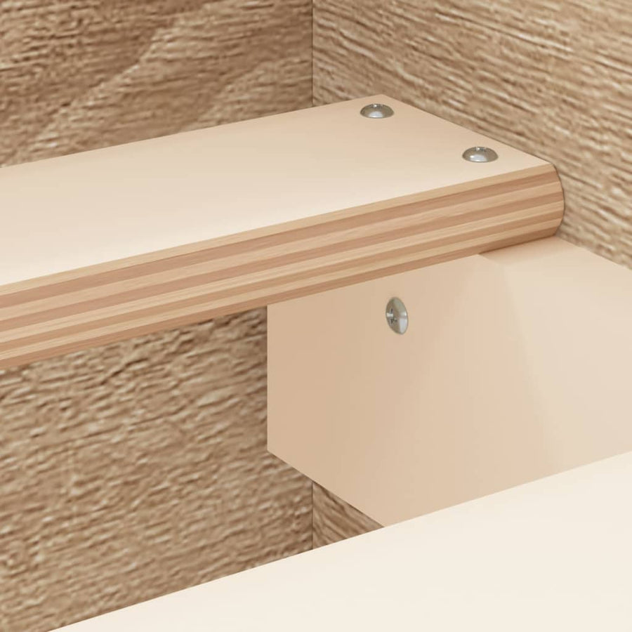 Bedframe Met Hoofd- En Voeteneinde Kleur 180 x 200 cm Sonoma eiken