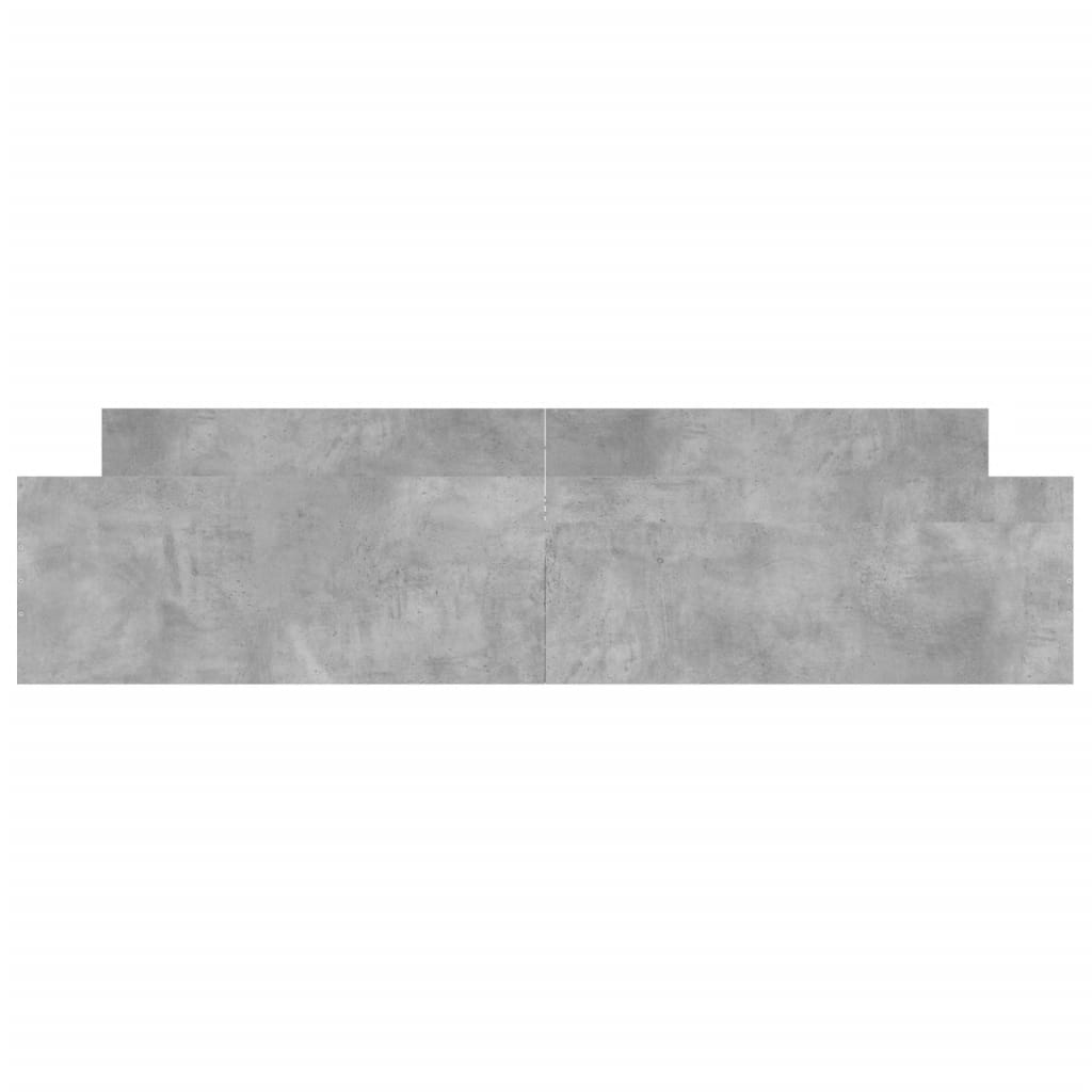 Bedframe Met Hoofd- En Voeteneinde 180 x 200 cm Betongrijs