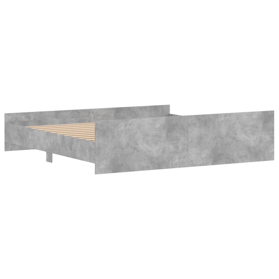 Bedframe Met Hoofd- En Voeteneinde 180 x 200 cm Betongrijs