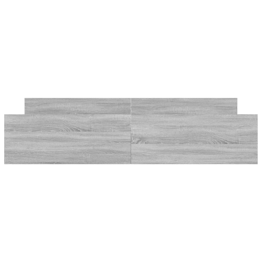 Bedframe Met Hoofd- En Voeteneinde 180 x 200 cm Grijs sonoma