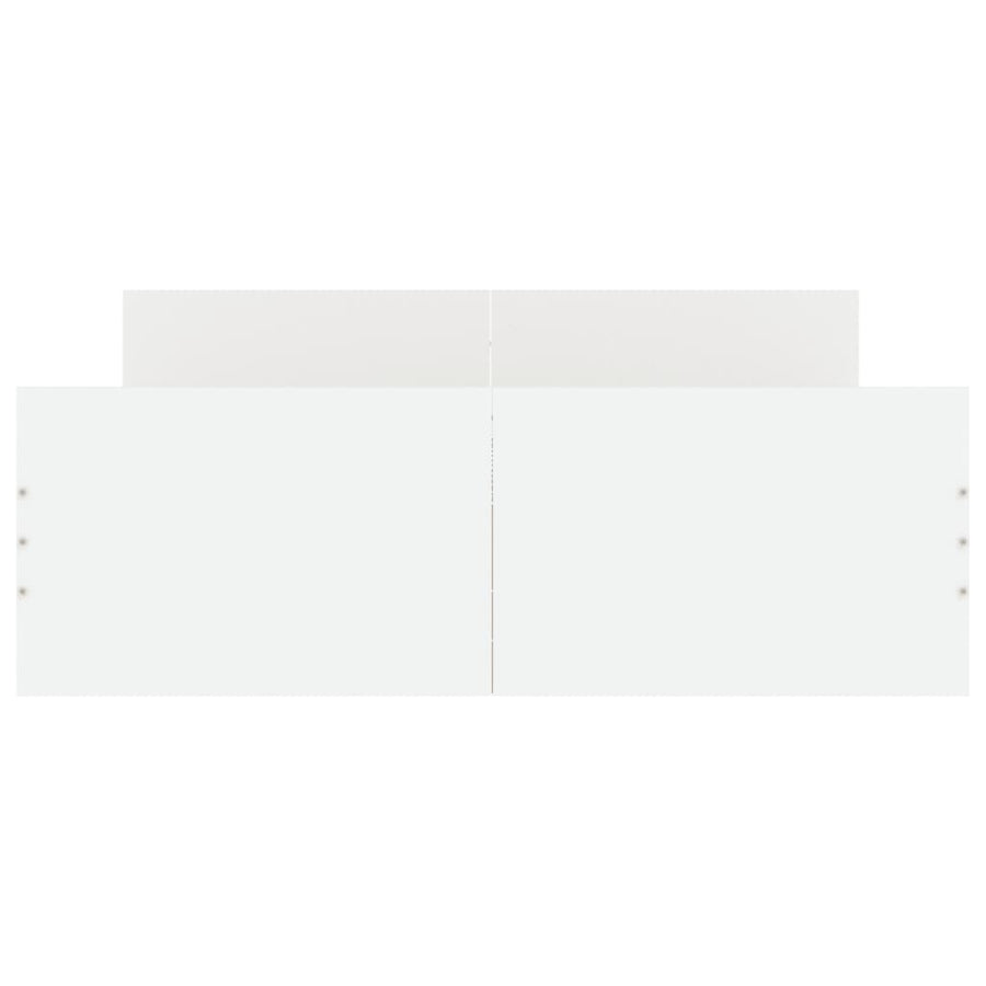 Bedframe Met Hoofd- En Voeteneinde 120 X 190 Cm Wit