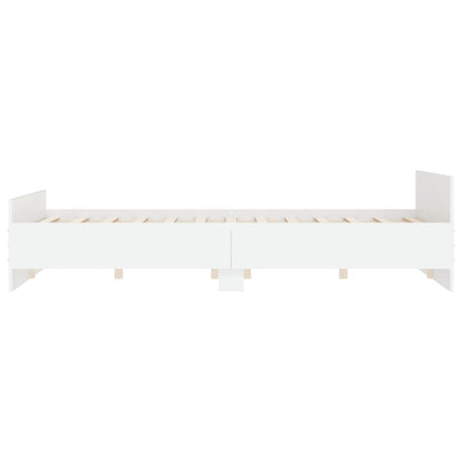 Bedframe Met Hoofd- En Voeteneinde 120 X 190 Cm Wit