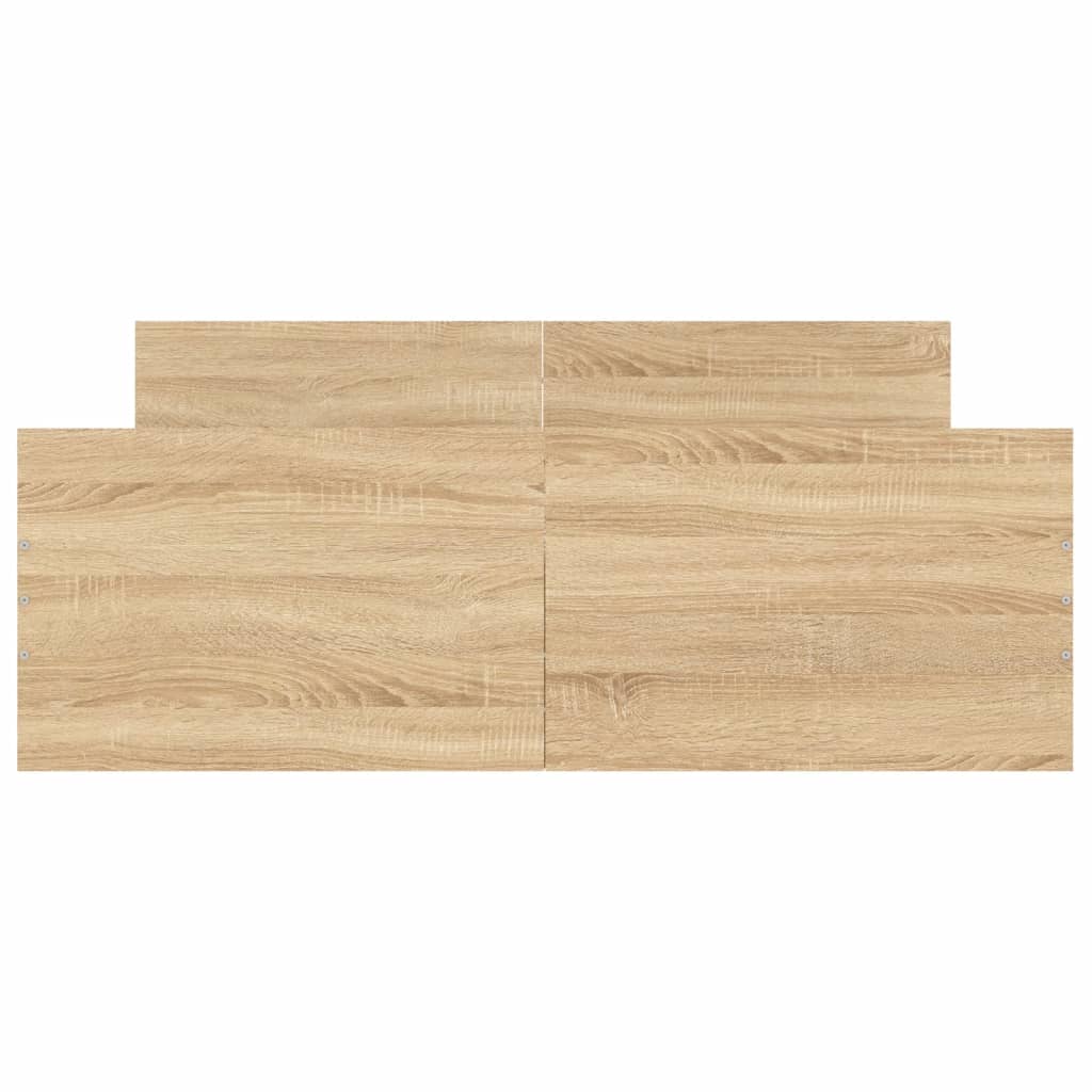 Bedframe Met Hoofd- En Voeteneinde Kleur 120 x 190 cm Sonoma eiken