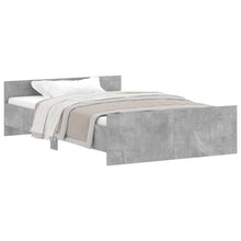 Bedframe Met Hoofd- En Voeteneinde 120 x 190 cm Betongrijs
