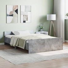 Bedframe Met Hoofd- En Voeteneinde 120 x 190 cm Betongrijs