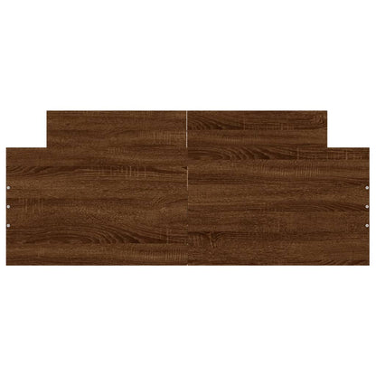 Bedframe Met Hoofd- En Voeteneinde Bruineikenkleurig 120 x 190 cm bruin eikenkleur