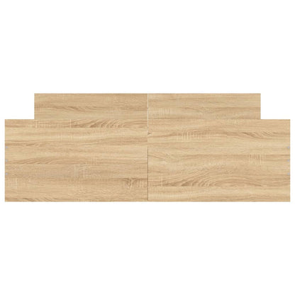 Bedframe Met Hoofd- En Voeteneinde Kleur 140 x 190 cm Sonoma eiken
