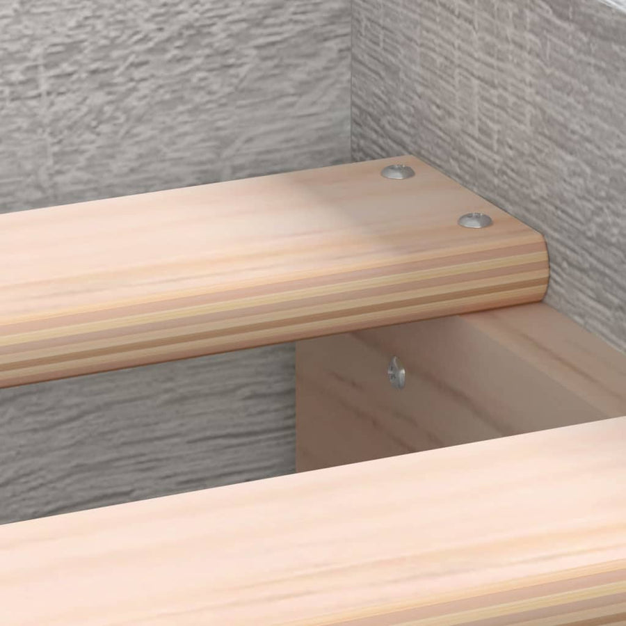 Bedframe Met Hoofd- En Voeteneinde 140 x 190 cm Grijs sonoma