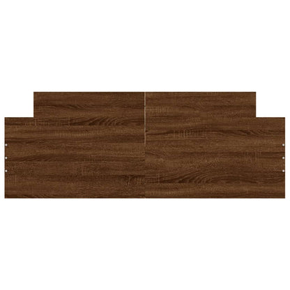 Bedframe Hoofd- En Voeteneinde Ig 140 x 190 cm bruin eikenkleur