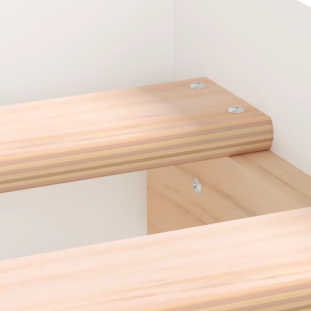 Bedframe Met Hoofd- En Voeteneinde 135 x 190 cm Wit