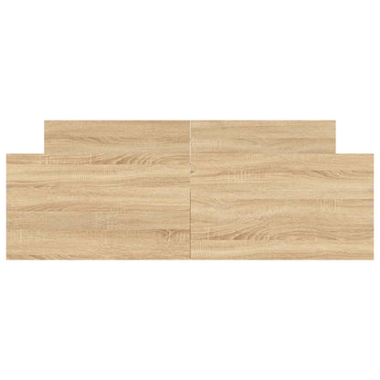 Bedframe Met Hoofd- En Voeteneinde Kleur 135 x 190 cm Sonoma eiken