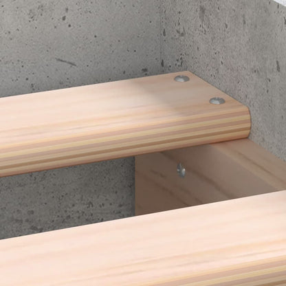 Bedframe Met Hoofd- En Voeteneinde 135 x 190 cm Betongrijs