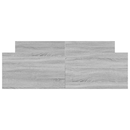 Bedframe Met Hoofd- En Voeteneinde 135 x 190 cm Grijs sonoma