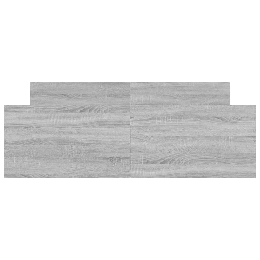 Bedframe Met Hoofd- En Voeteneinde 135 x 190 cm Grijs sonoma