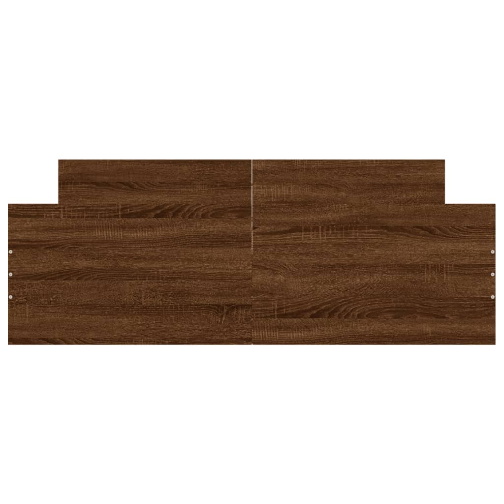 Bedframe Hoofd- En Voeteneinde Ig 135 x 190 cm bruin eikenkleur