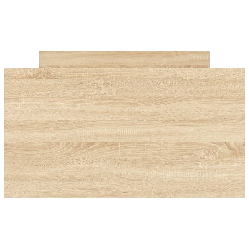 Bedframe Met Hoofd- En Voeteneinde Kleur 100 x 200 cm Sonoma eiken