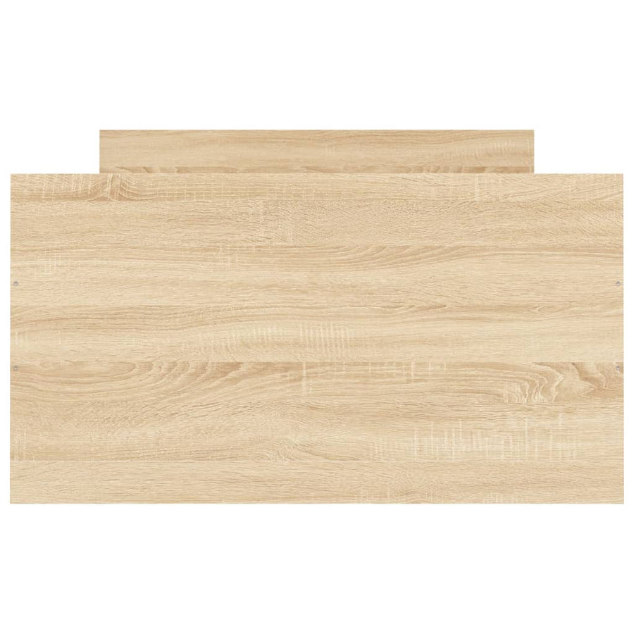 Bedframe Met Hoofd- En Voeteneinde Kleur 100 x 200 cm Sonoma eiken