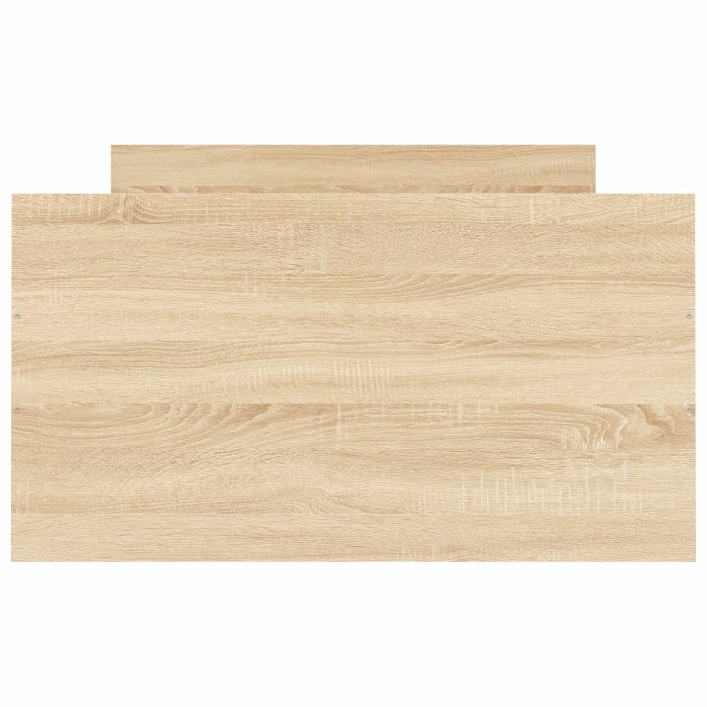 Bedframe Met Hoofd- En Voeteneinde Kleur 90 x 200 cm Sonoma eiken