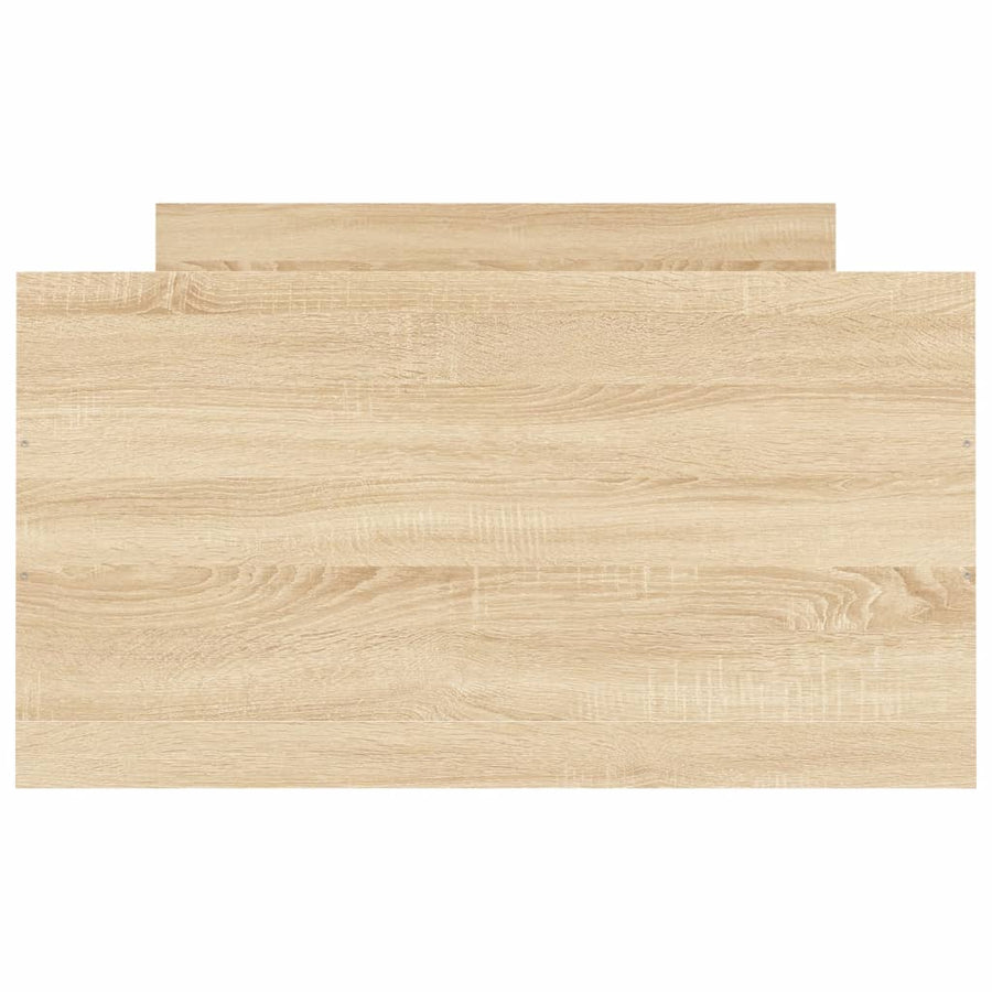Bedframe Met Hoofd- En Voeteneinde Kleur 90 x 200 cm Sonoma eiken