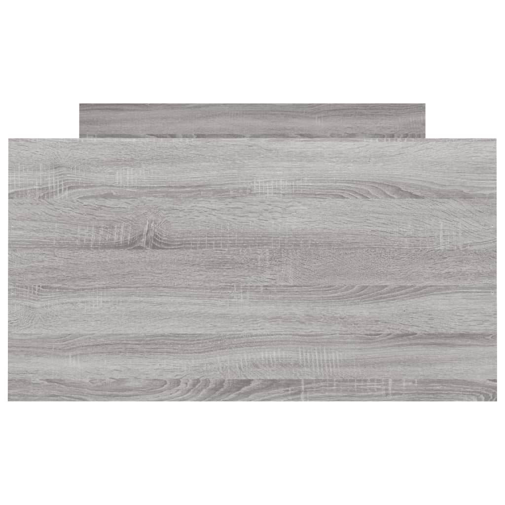 Bedframe Met Hoofd- En Voeteneinde 90 x 200 cm Grijs sonoma