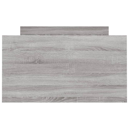 Bedframe Met Hoofd- En Voeteneinde 90 x 200 cm Grijs sonoma