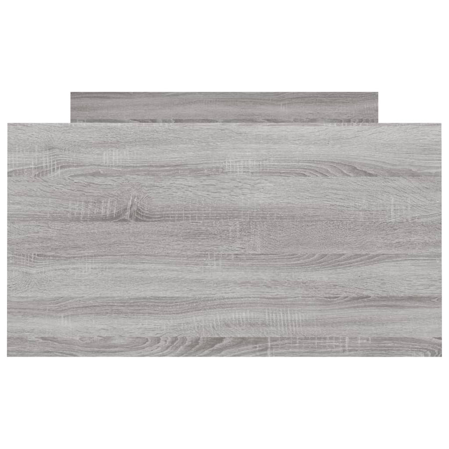 Bedframe Met Hoofd- En Voeteneinde 90 x 200 cm Grijs sonoma