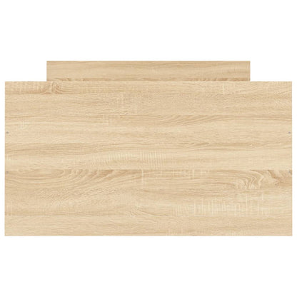 Bedframe Met Hoofd- En Voeteneinde Kleur 90 x 190 cm Sonoma eiken