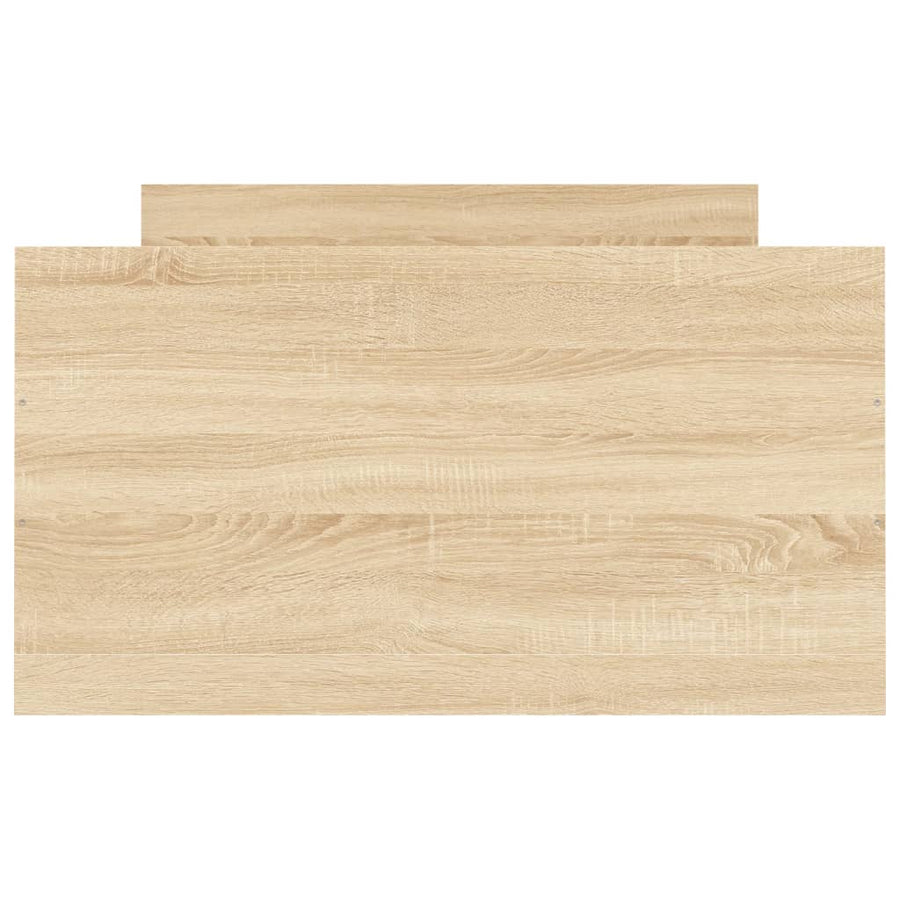 Bedframe Met Hoofd- En Voeteneinde Kleur 90 x 190 cm Sonoma eiken