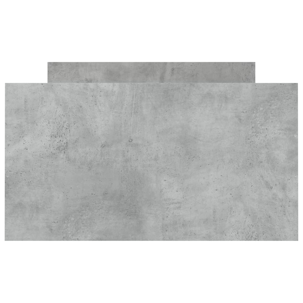 Bedframe Met Hoofd- En Voeteneinde 90 x 190 cm Betongrijs