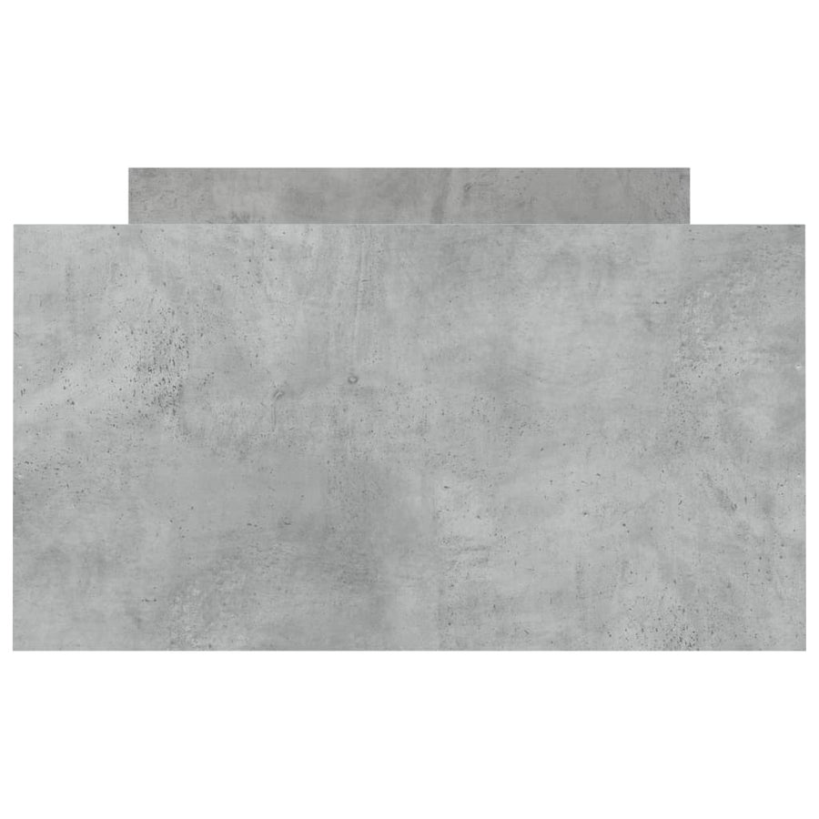 Bedframe Met Hoofd- En Voeteneinde 90 x 190 cm Betongrijs